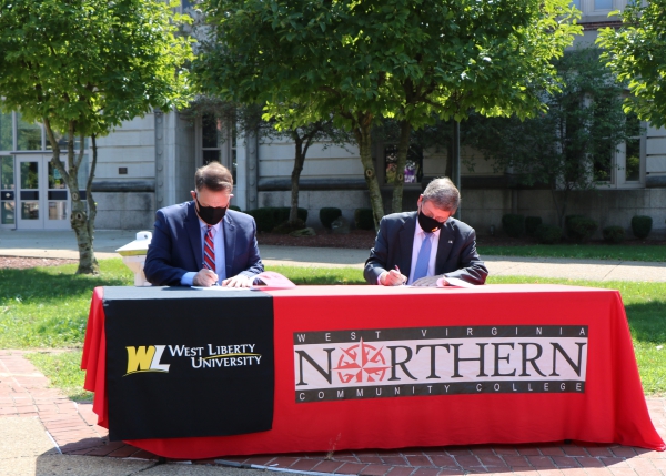 Photo for WVNCC & WLU sign articulation agreement for social work program