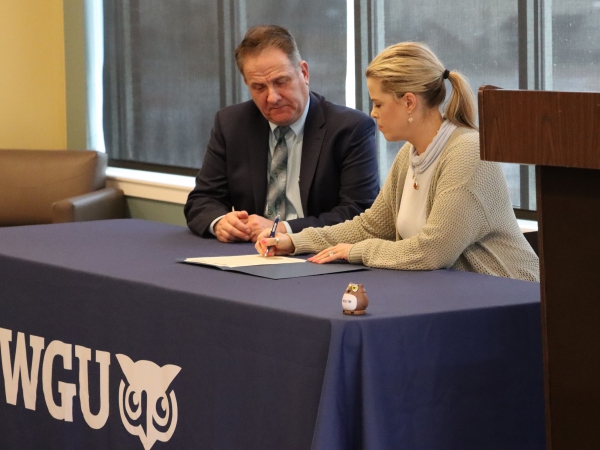 Photo for WVNCC and WGU Sign Transfer Agreement